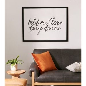 Honeymoon Hotel Hold Me Closer Art Print framed